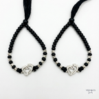 925 Sterling Silver Baby Nazariya Bracelet - Heart & Feet Charm | VishandCo
