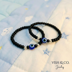 925 Sterling Silver Baby Nazariya Bracelet with Evil Eye Protection | VishandCo